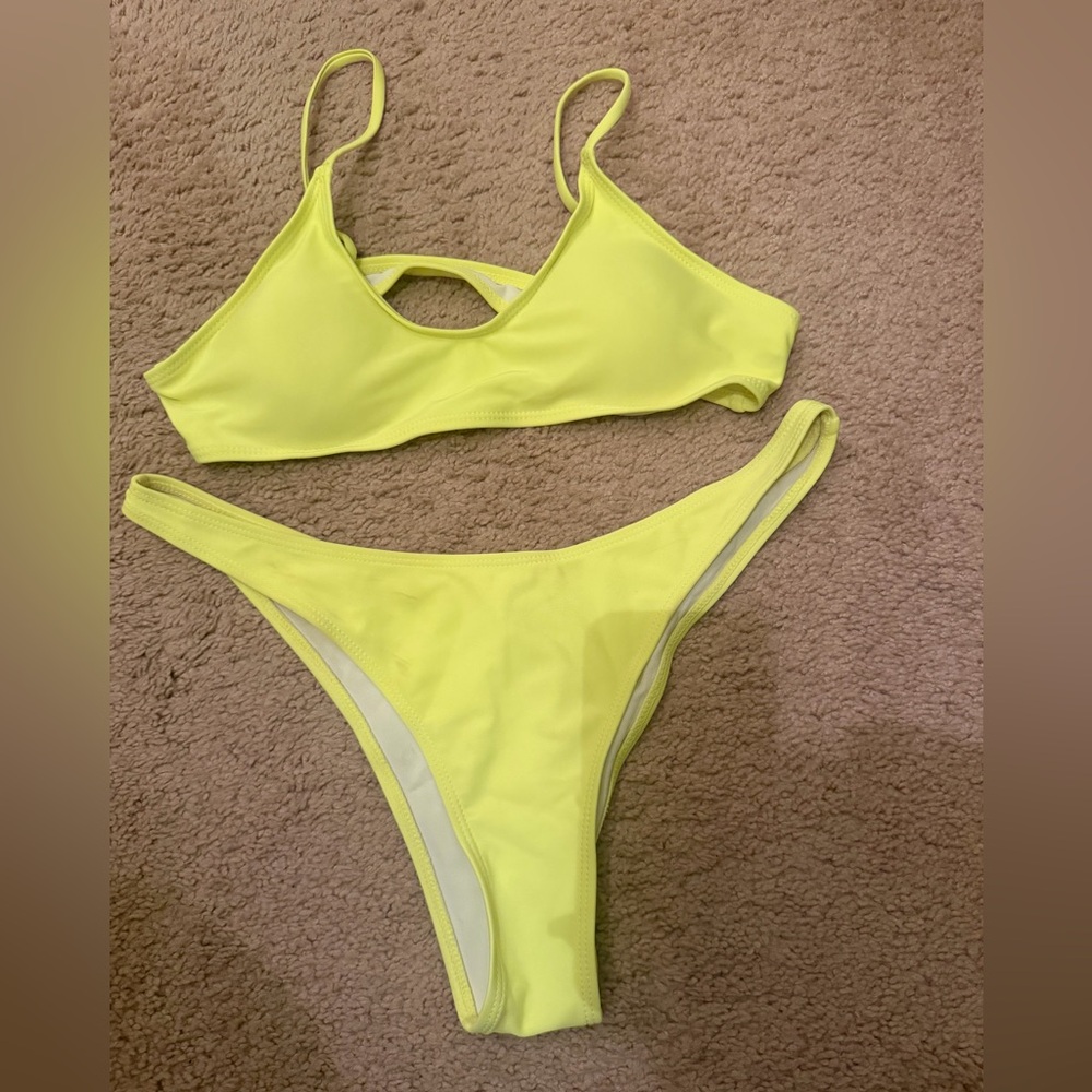 Neon 2 Piece Swimsuit Bikini New